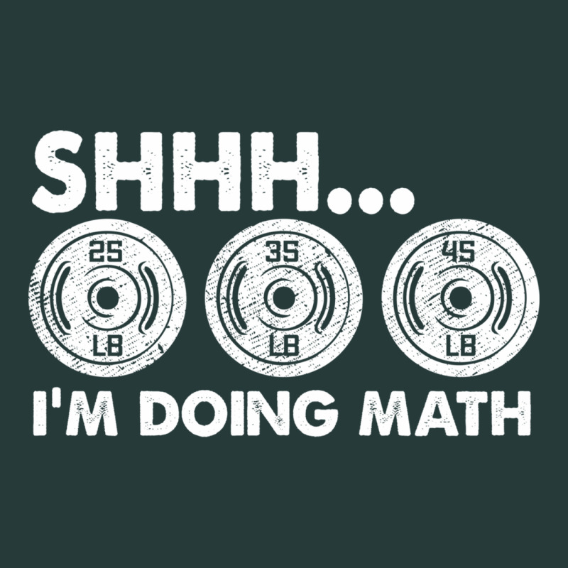 Shhh I'm Doing Math Gym Funny Bodybuilding Weightlifting Humor Quote Premium Sweatshirt by linhVisuals | Teevron