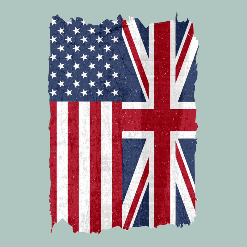 United States With United Kingdom Flag Mix Us And Uk Union Jack Premium Sweatshirt by linhVisuals | Teevron
