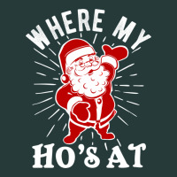 Where My Ho's At Funny Santa Christmas Pun Naughty Xmas Humor Gift Premium Sweatshirt | Teevron