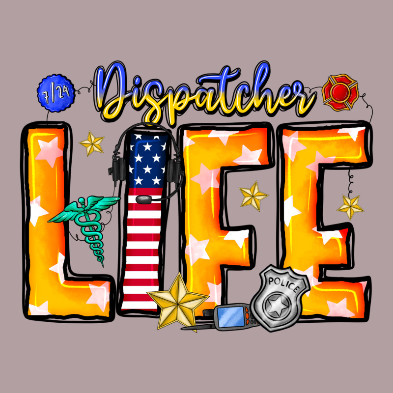 Name Tribute To First Responder Dispatchers Vintage Hoodie by CowhideDigitalArt | Teevron