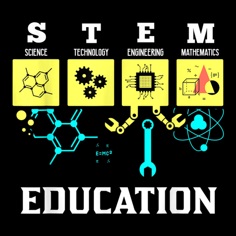 Stem Education Science Tech Engineering Maths Premium Sweatshirt by linhVisuals | Teevron