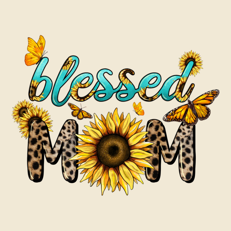 Blessed Mom Sunflower Butterfly Mother's Day Premium Tee by HowdyJamesFarm | Teevron