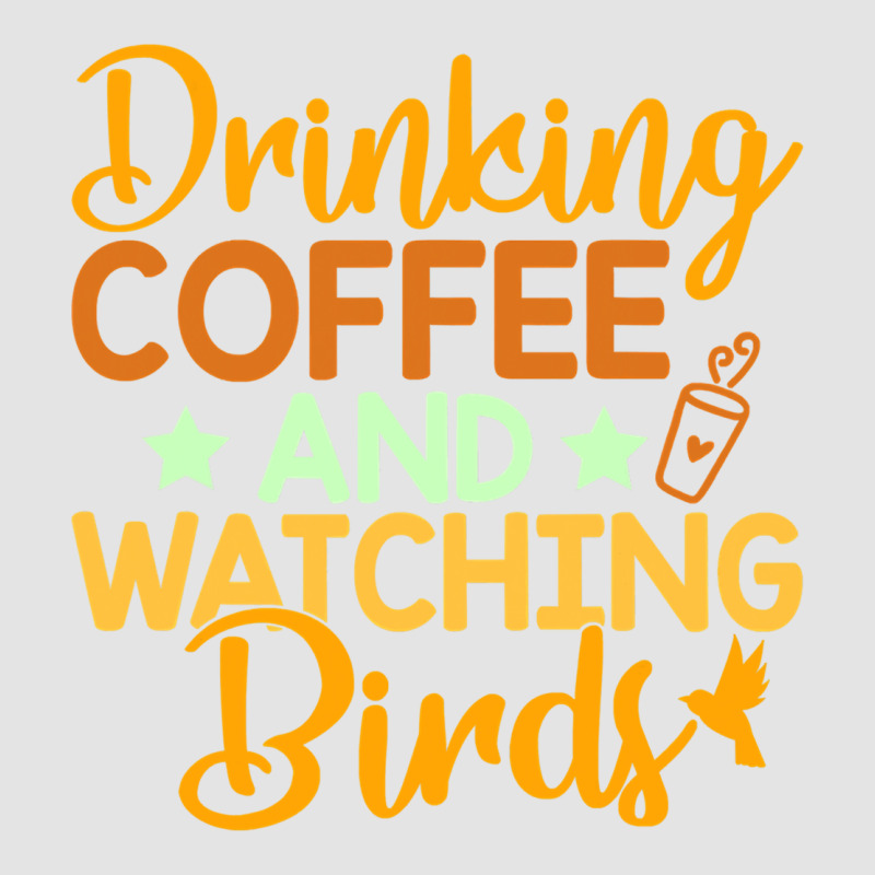 Drinking Coffee Watching Birds Funny Premium Sweatshirt by linhVisuals | Teevron