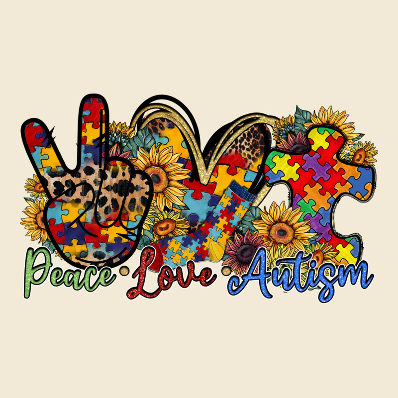 Peace Love Autism Premium Hoodie by RacoonDesign | Teevron