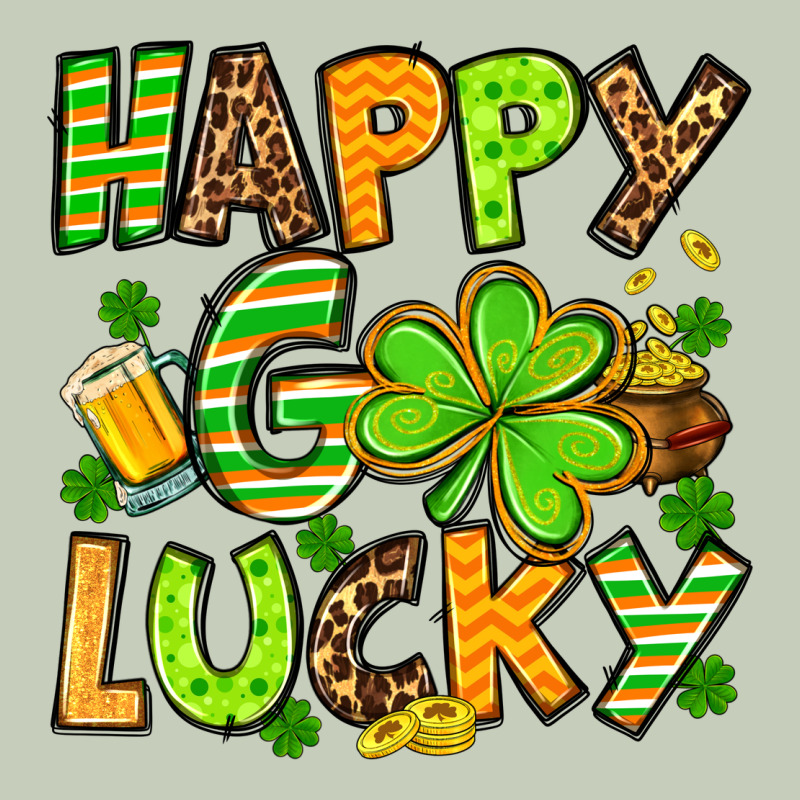 St. Patrick's Happy Go Lucky Ladies Tee by OliviaCreatesArt | Teevron