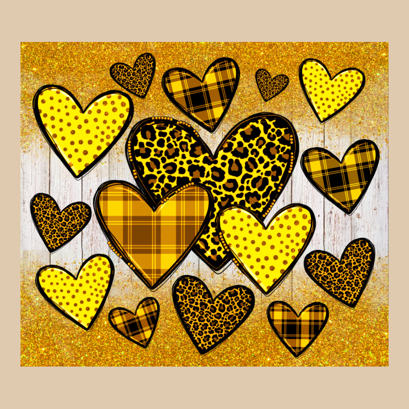 Yellow Hearts Heavyweight Sweatshirt by JahusDesignShop | Teevron