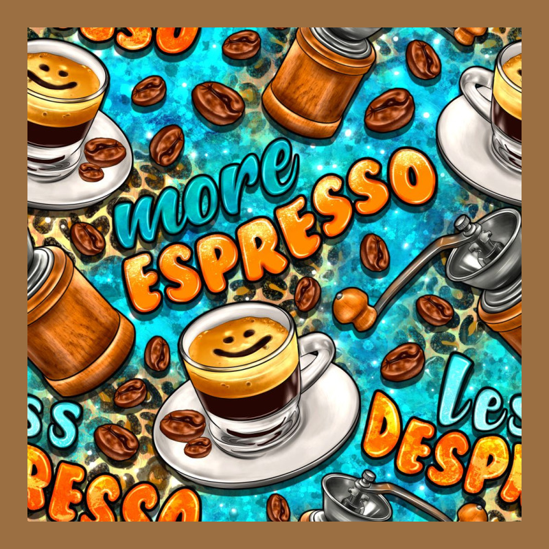 More Espresso Less Despresso Coffee With Leopard Seamless Pattern Bbs Vintage Tee by BundleAndBundleShop | Teevron