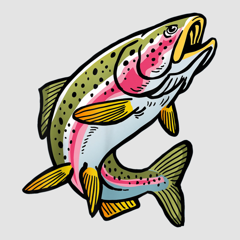 Rainbow Trout Fishing Trout Fisherman Angling Fan Premium Sweatshirt by linhVisuals | Teevron