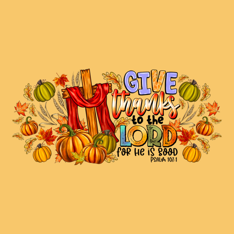 Give Thanks To The Lord For He Is Good Vintage Hoodie by CowhideDigitalArt | Teevron