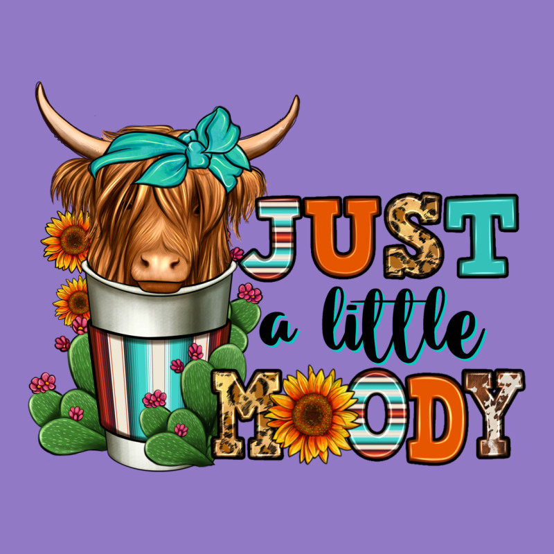 Just A Little Moody Coffee Cup Long Haired Cow Urban Hoodie by Jasminsmagicworld | Teevron