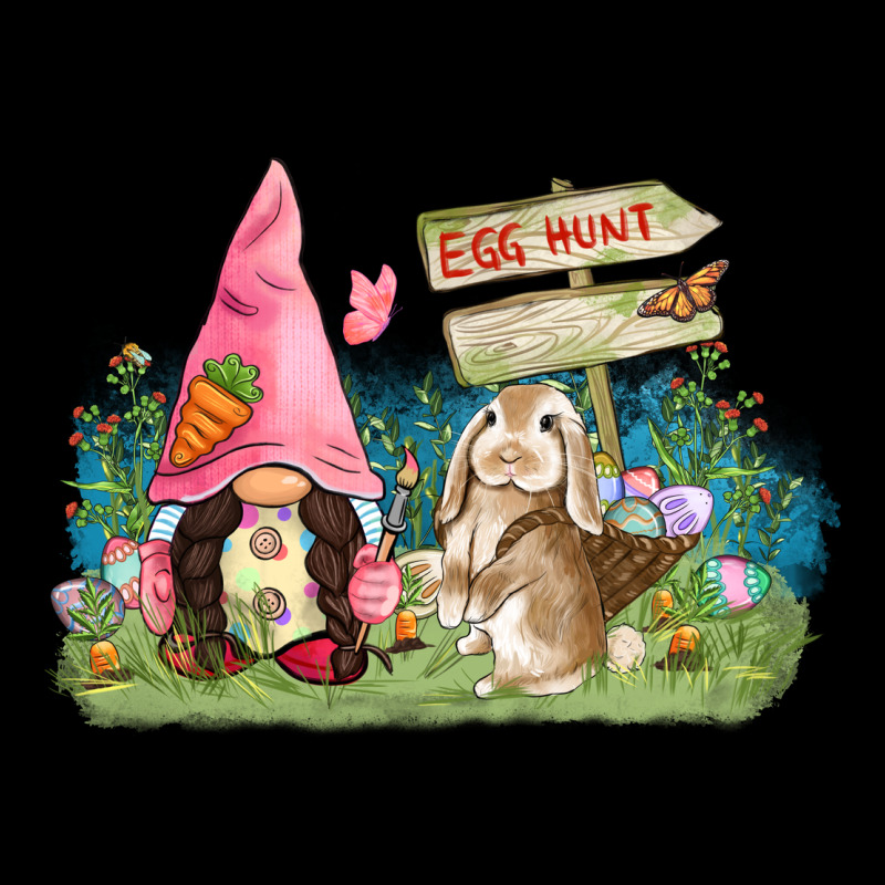 Easter Gnome And Rabbit Egg Hunt  Easter Day Premium Tee by CowGirlArtShop | Teevron