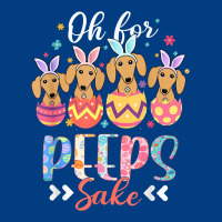 Oh For Peeps Sake Funny Easter Dachshund Bunny Ear Egg T Shirt Premium Sweatshirt | Teevron