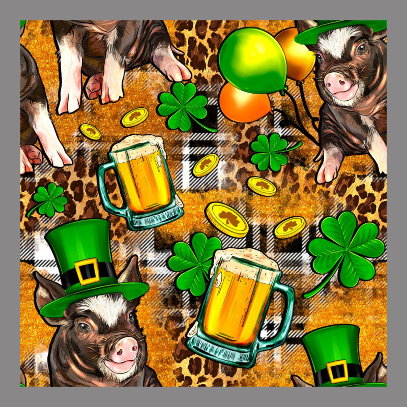 St. Patrick's Day Pig With Beer And Shamrock Vintage Tee by FaDigitalArtStudio | Teevron