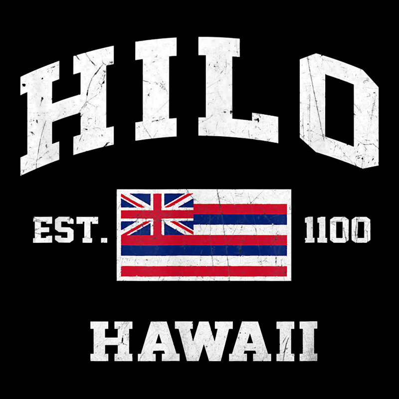 Hilo Hawaii Hi Vintage State Athletic Style T Shirt Premium Sweatshirt by linhVisuals | Teevron