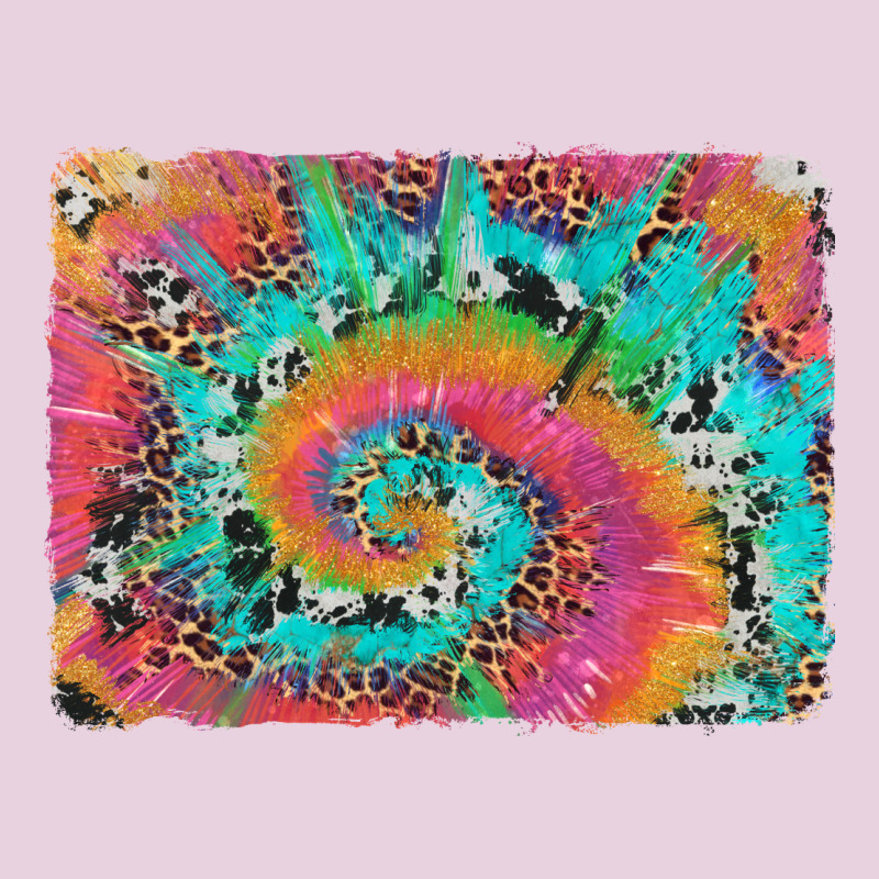 Tie Dye Leopard Cowhide Glitter Background Classic Tee by Artiststas | Teevron