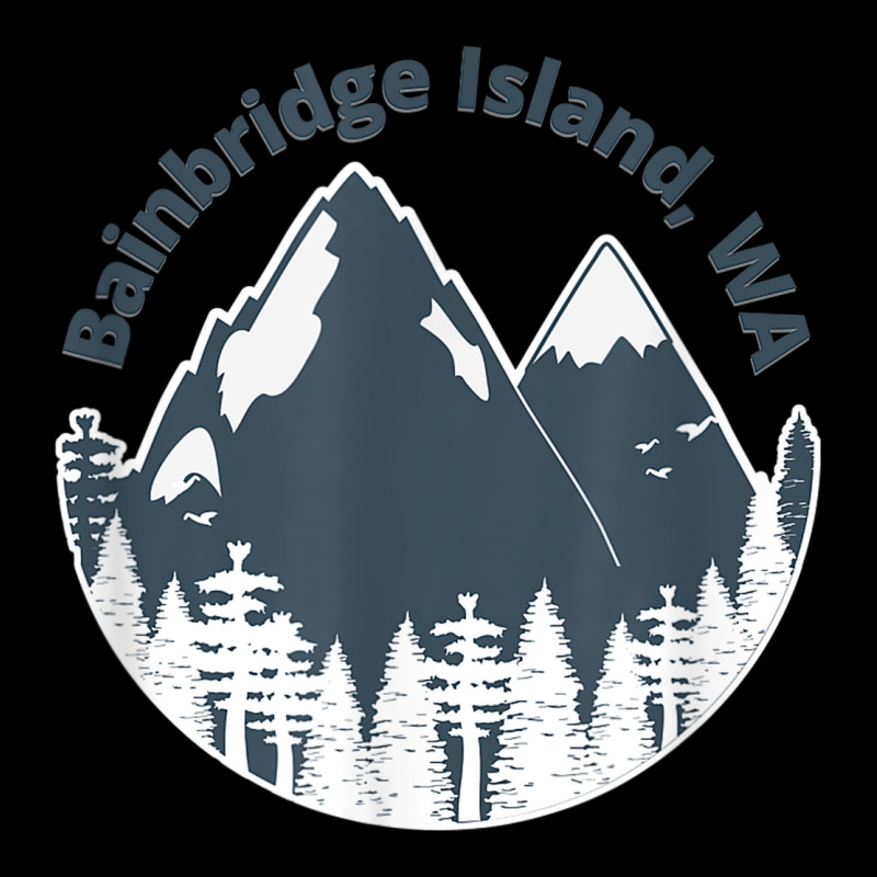Bainbridge Island Wa Mountains Hiking Climbing Camping Premium Sweatshirt by linhVisuals | Teevron