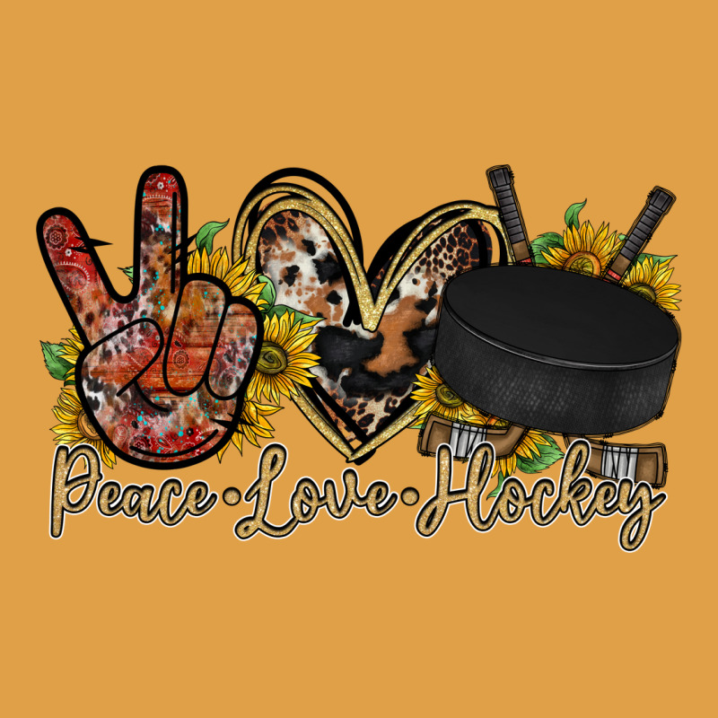 Peace Love Hockey Premium Hoodie by RacoonDesign | Teevron