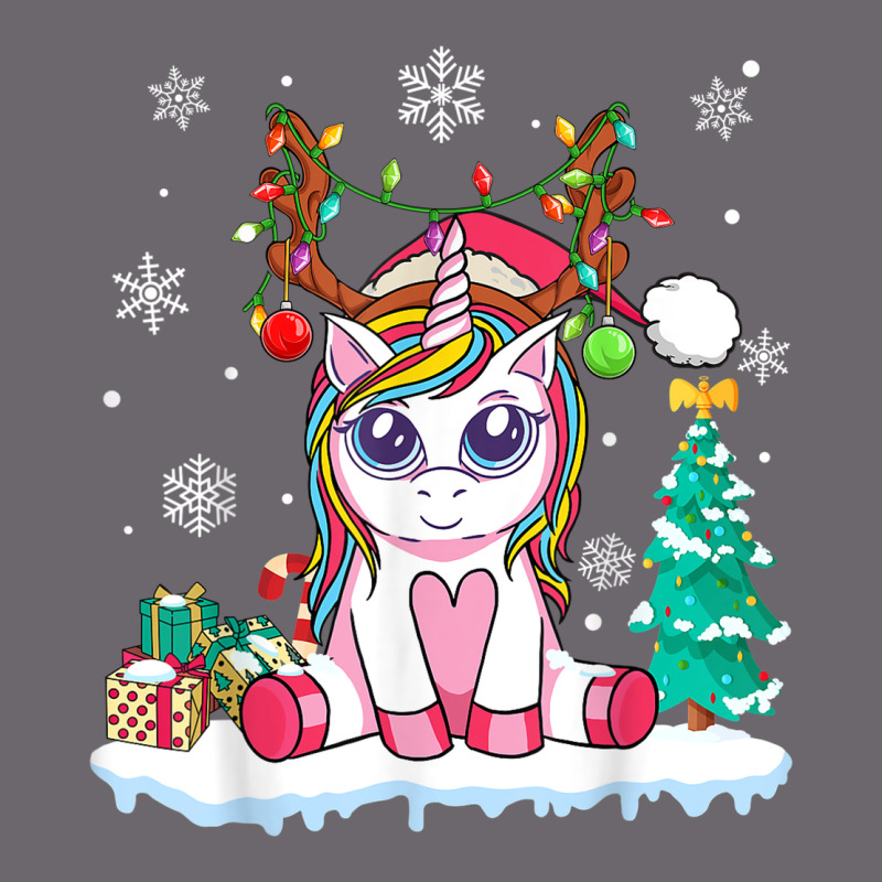 Cute Unicorn Christmas Shirt Kid Girls Women Deer Santa Xmas 1 Premium Sweatshirt by linhVisuals | Teevron