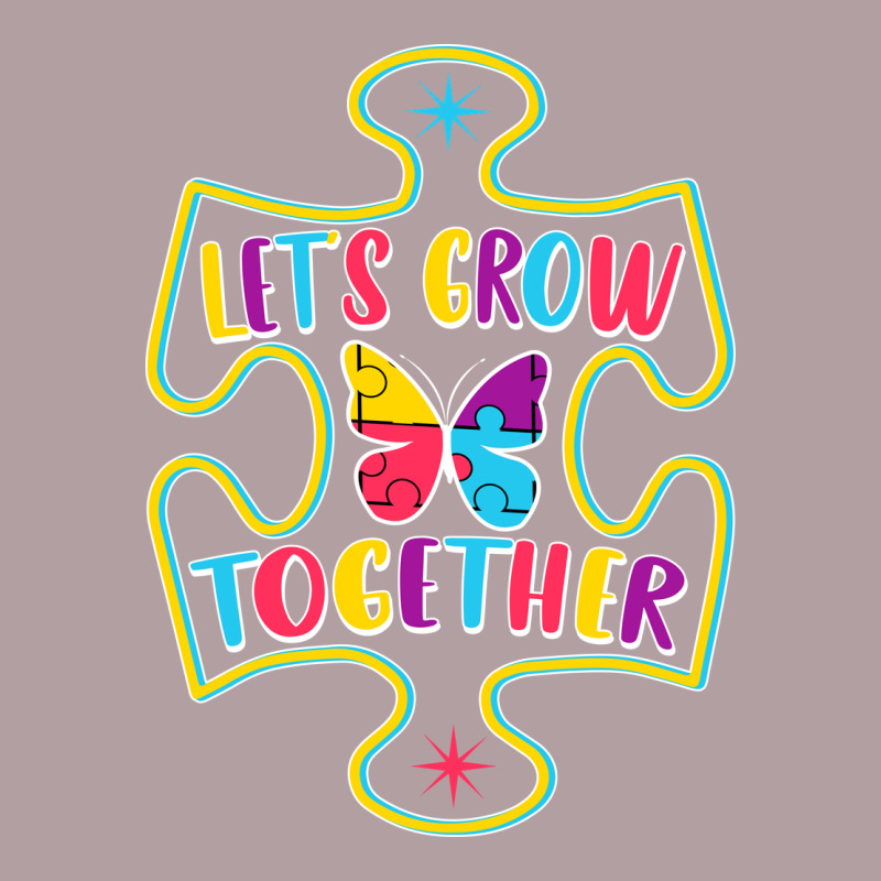 Let S Grow Together Vintage Hoodie by CowhideDigitalArt | Teevron