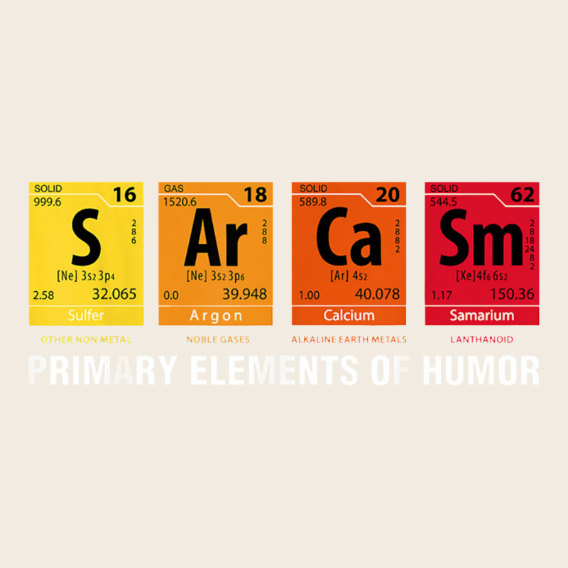 Sarcasm Elements Of Humor Periodic Table Graphic Premium Sweatshirt by linhVisuals | Teevron
