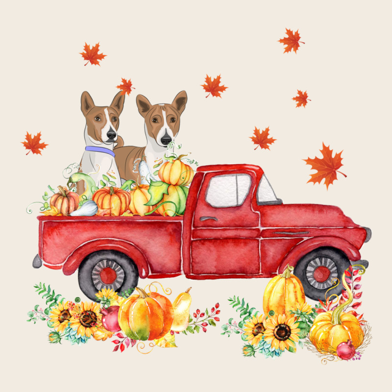 Basenji Pumpkin Truck Fall Leaf Thanksgiving Halloween Premium Sweatshirt by linhVisuals | Teevron