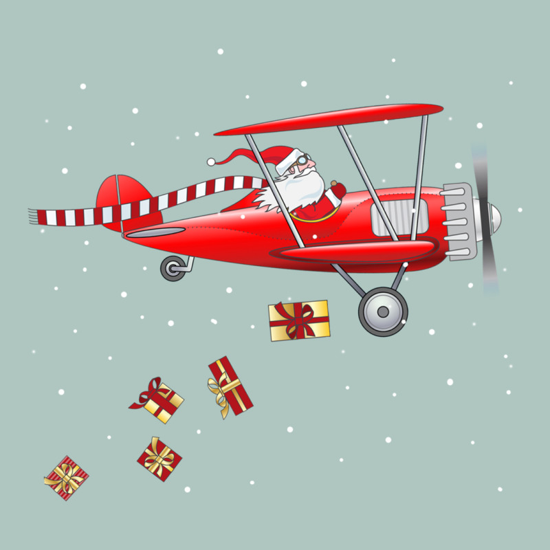 Christmas Santa Claus Pilot Flying Airplane Gift Tee Premium Sweatshirt by linhVisuals | Teevron