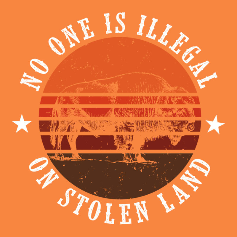 No One Is Illegal On Stolen Land 4th Of July Bison Premium Sweatshirt by linhVisuals | Teevron