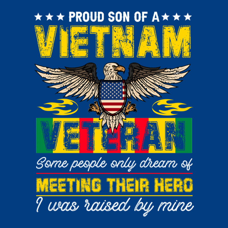 Proud Vietnam Veteran Son Gifts Raised By My Hero Veteran Day Premium Sweatshirt by linhVisuals | Teevron