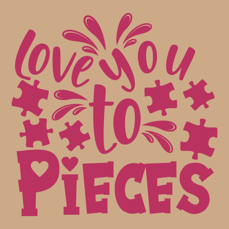 Love You To Pieces Vintage Hoodie by CowhideDigitalArt | Teevron