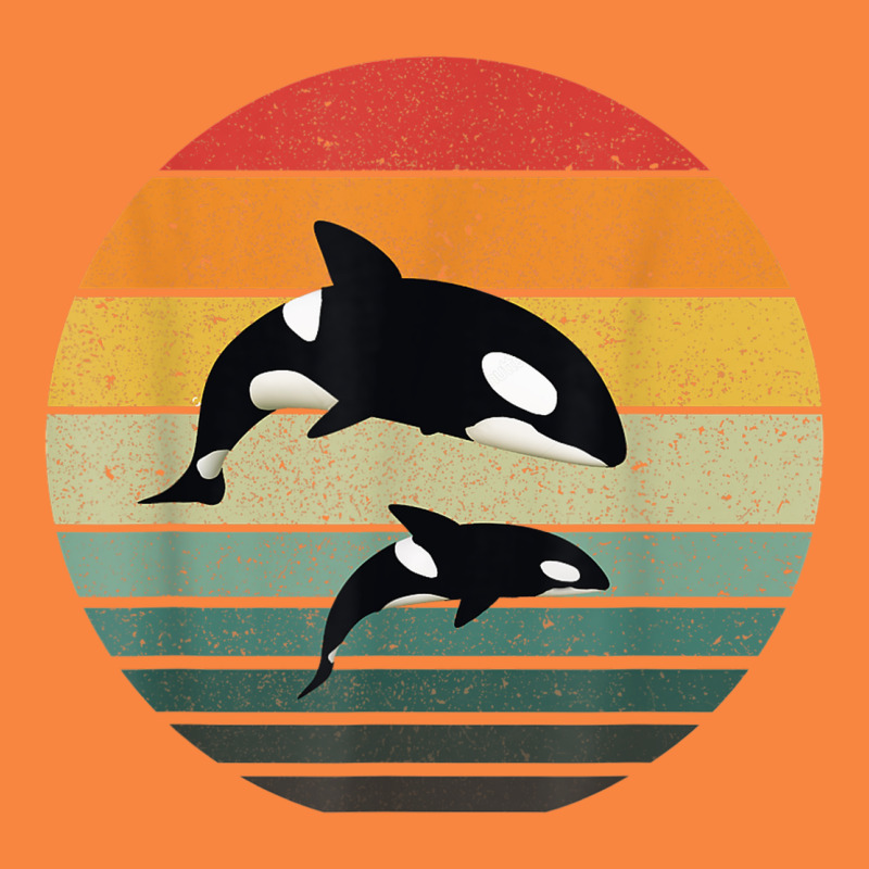 Orca Family Vintage Retro Art, Killer Whale Family Premium Sweatshirt by linhVisuals | Teevron