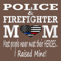 Police & Firefighter Mom, I Raised Mine Fireman Mothers Day Premium Sweatshirt | Teevron