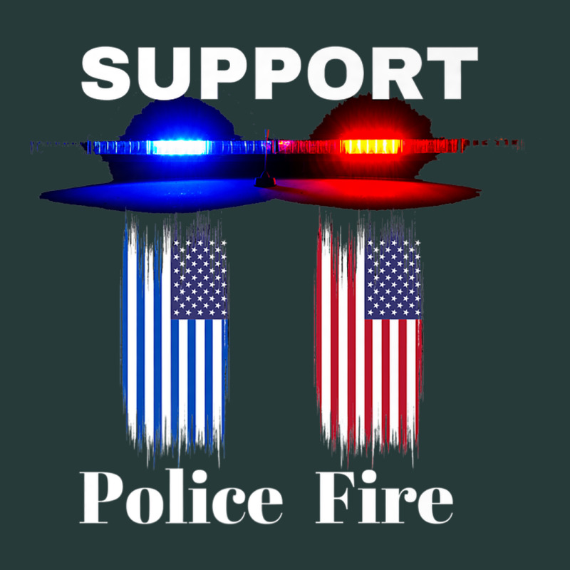 Support Our Police & Fire Departments   1st Responders Premium Premium Sweatshirt by linhVisuals | Teevron