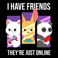 I Have Friends They Are Just Online Premium Sweatshirt | Teevron