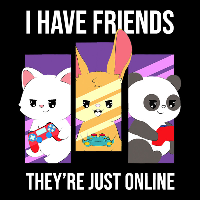 I Have Friends They Are Just Online Premium Sweatshirt by linhVisuals | Teevron