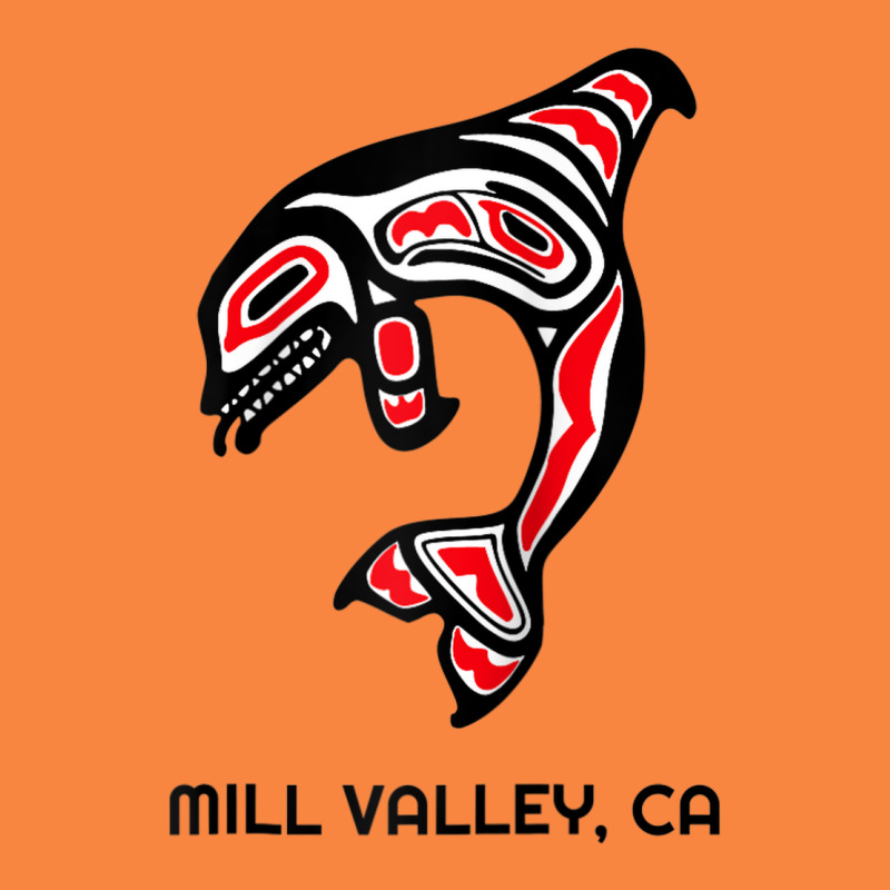 Mill Valley, California Native American Orca Killer Whale Raglan Baseb Premium Sweatshirt by linhVisuals | Teevron