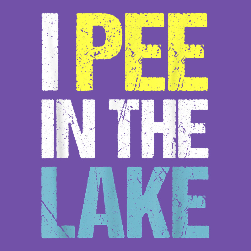 I Pee In The Lake Funny Summer Vacation T Shirt Premium Sweatshirt by linhVisuals | Teevron