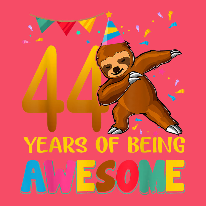 44 Years Old Birthday Sloth Dabbing 44th Birthday Sloth Premium Sweatshirt by linhVisuals | Teevron