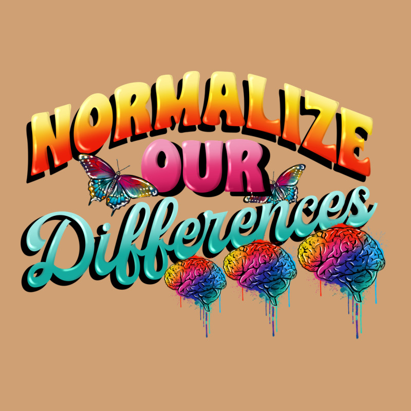 Normalize Our Differences Autism Vintage Tee by FaDigitalArtStudio | Teevron