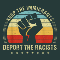 Keep The Immigrants Deport The Racists Premium Sweatshirt | Teevron
