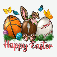 Happy Easter Sports With Butterfly Urban Heavy Tee | Teevron