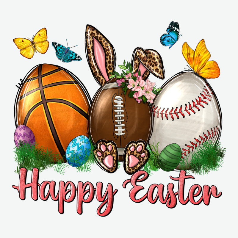 Happy Easter Sports With Butterfly Urban Heavy Tee by BundleAndBundleShop | Teevron