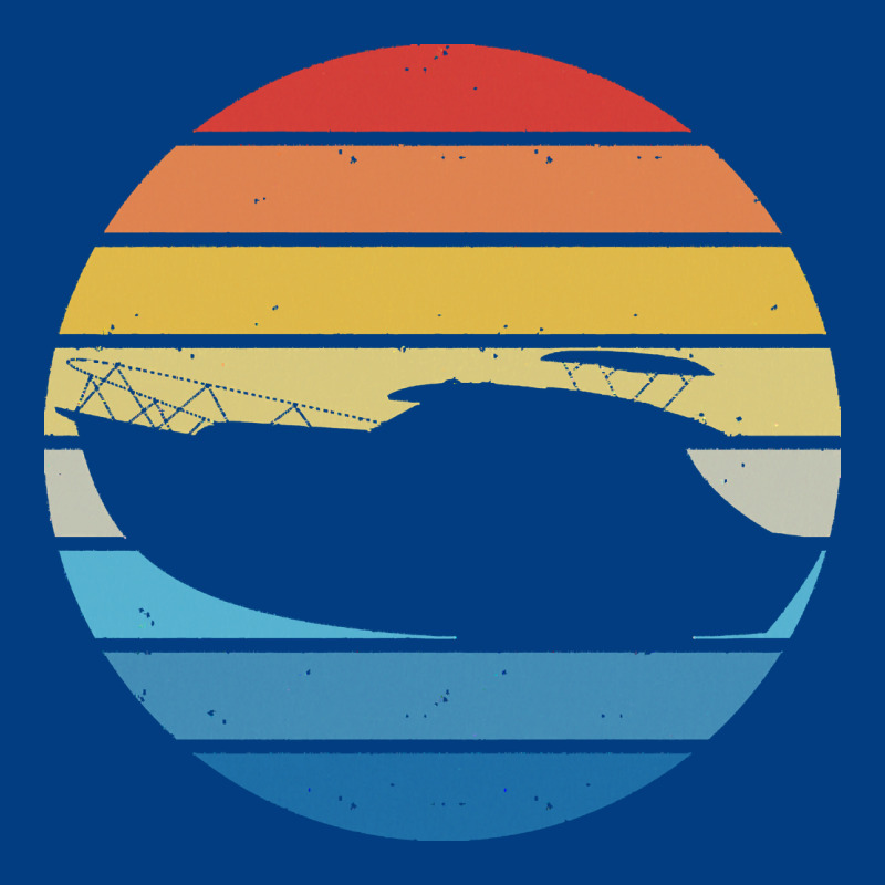 Boat T  Shirt Boat Trip Silhouette On A Distressed Retro Sunset Produc Premium Sweatshirt by linhVisuals | Teevron
