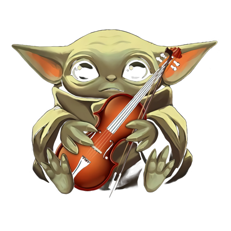 Baby Yoda Hug Violin [tb] Premium Sweatshirt by linhVisuals | Teevron