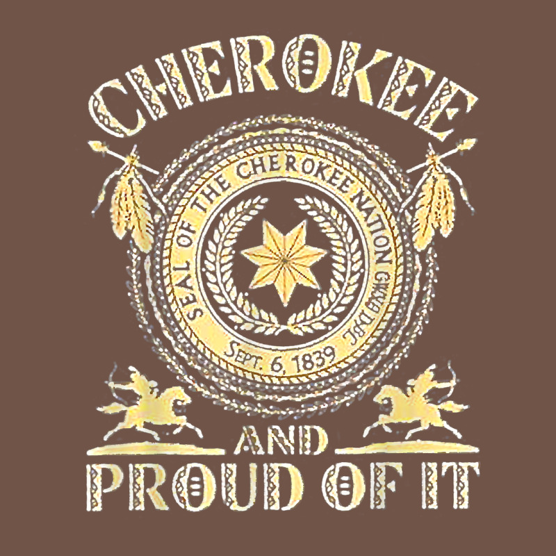 Cherokee Native American And Proud Of T Shirt Premium Sweatshirt by linhVisuals | Teevron