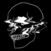 Creepy Cool Egirl Eboy Pastel Goth Vaporwave Glitch Skull Sweatshirt Premium Sweatshirt | Teevron