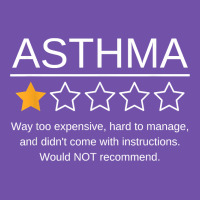 Funny Asthma Awareness One Star Rating Inhaler Wheezy Breath T Shirt Premium Sweatshirt | Teevron