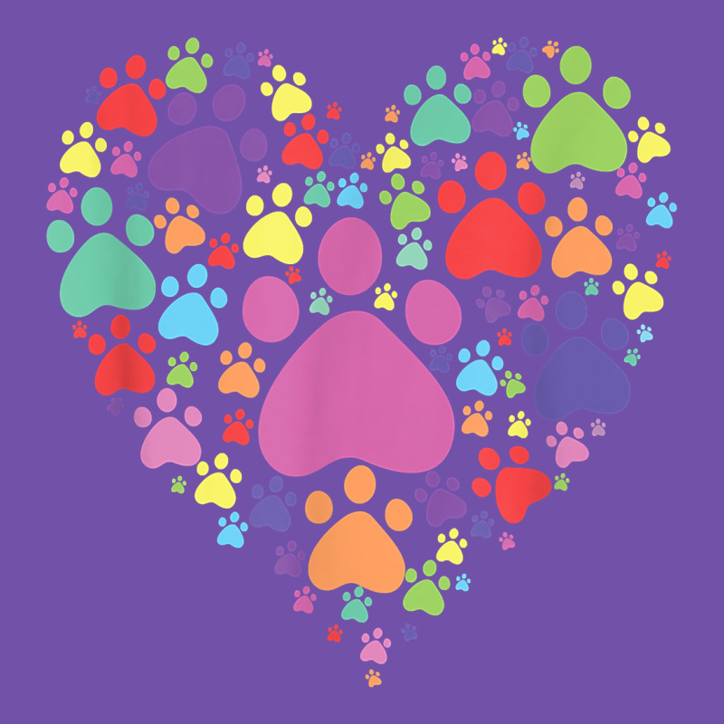 Heart Paw Print Dog Cat Lover Valentines Day T Shirt Premium Sweatshirt by linhVisuals | Teevron