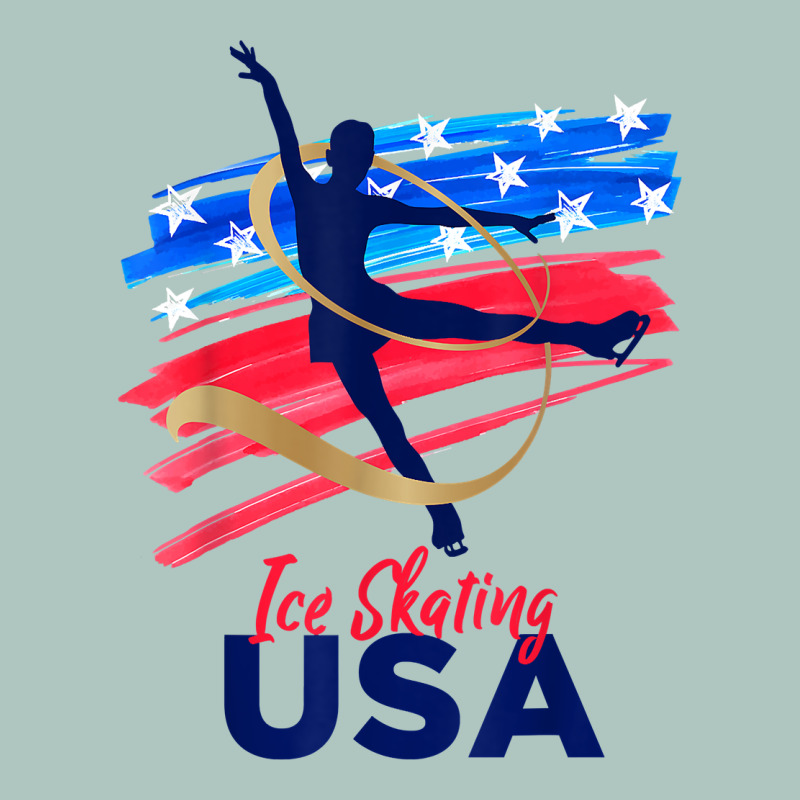 Ice Skating Dance Support The Team Tshirt Usa Flag T Shirt Premium Sweatshirt by linhVisuals | Teevron