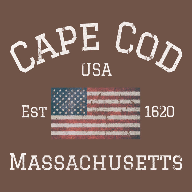 Cape Cod Massachusetts American Flag Usa Travel Vintage Pullover Hoodi Premium Sweatshirt by linhVisuals | Teevron