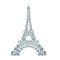 eiffel tower with diamonds the parisian french love sign t shirt | Teevron